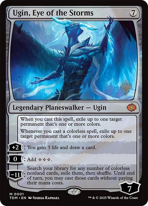 Ugin, Eye of the Storms (1p) [Tarkir: Dragonstorm Promos]