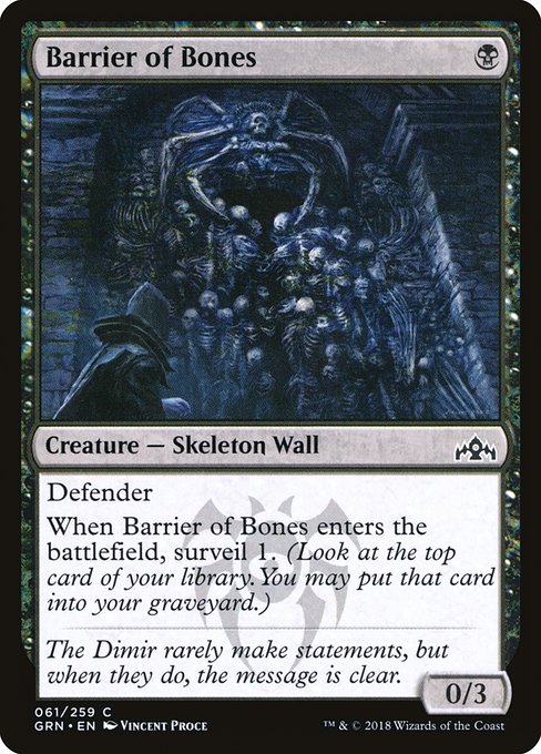 Barrier of Bones (61) [Guilds of Ravnica]