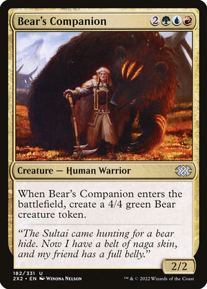 Bear's Companion (182) [Double Masters 2022]