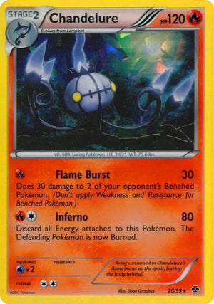Chandelure - 20/99 (Cracked Ice Holo) (020/099) [Blister Exclusives]