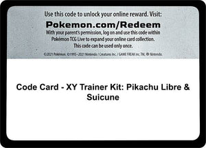 Code Card - XY Trainer Kit: Pikachu Libre & Suicune [XY Trainer Kit Pikachu Libre and Suicune]