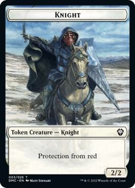 Knight Token (3) [Dominaria United Commander]