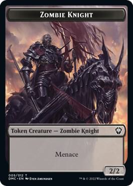 Zombie Knight // Goblin Double-Sided Token (5 // 12) [Dominaria United Commander]
