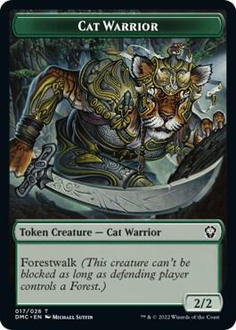 Cat Warrior Token (17) [Dominaria United Commander]