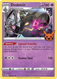 Dusknoir (062/172) [Trick or Trade BOOster Bundle]