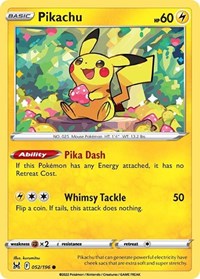 Pikachu (052/196) [SWSH11 Lost Origin]