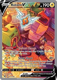 Rotom V (Alternate Full Art) (177/196) [SWSH11 Lost Origin]
