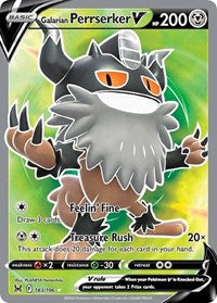 Galarian Perrserker V (Full Art) (183/196) [SWSH11 Lost Origin]