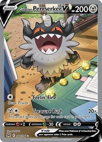 Galarian Perrserker V (Alternate Full Art) (184/196) [SWSH11 Lost Origin]