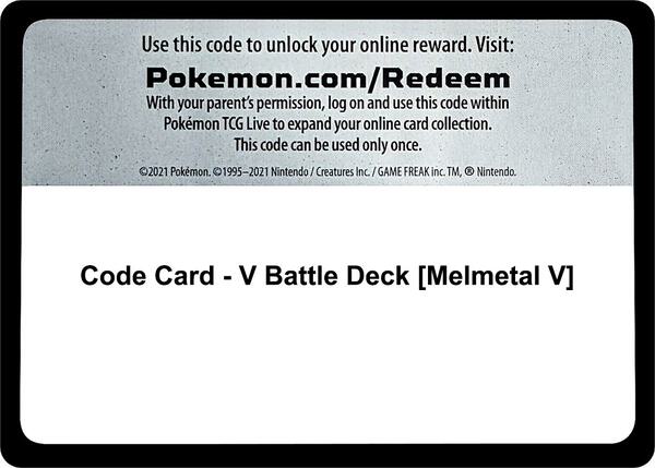 Code Card - V Battle Deck [Melmetal V] [Pokemon GO]
