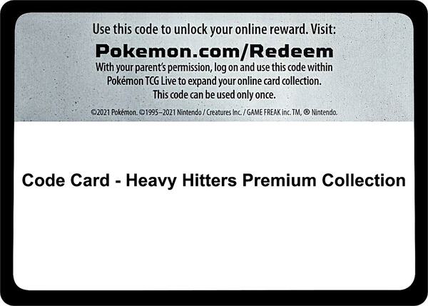 Code Card - Heavy Hitters Premium Collection [SWSH10 Astral Radiance]