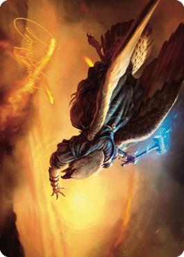 Battlewing Mystic Art Card (Gold-Stamped Signature) (14) [Dominaria United Art Series]