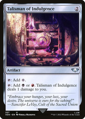 Talisman of Indulgence (257) [Warhammer 40,000 Commander]