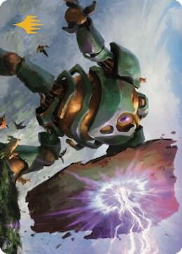 Walking Bulwark Art Card (Gold-Stamped Signature) (58) [Dominaria United Art Series]