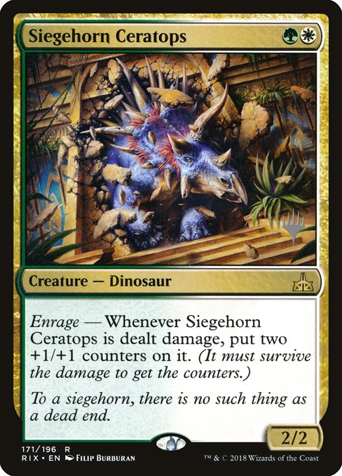 Siegehorn Ceratops (171p) [Rivals of Ixalan Promos]