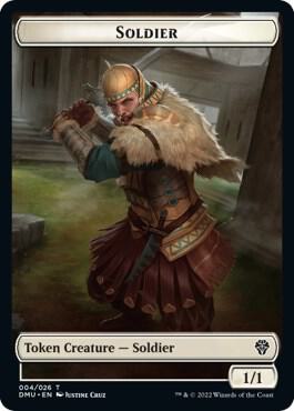 Soldier // Beast Double-Sided Token (4 // 16) [Dominaria United]