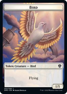 Bird (002) // Dragon Double-Sided Token (2 // 10) [Dominaria United]