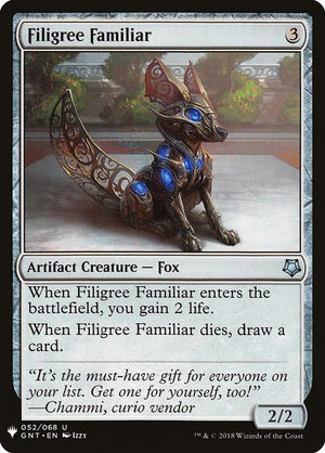 Filigree Familiar (GNT-52) [The List]