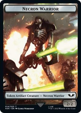 Necron Warrior // Insect Double-Sided Token (14 // 22) [Warhammer 40,000 Commander]