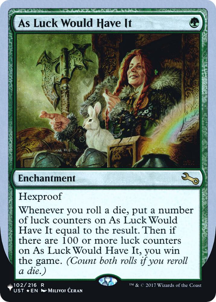 As Luck Would Have It (102/216) [The List]
