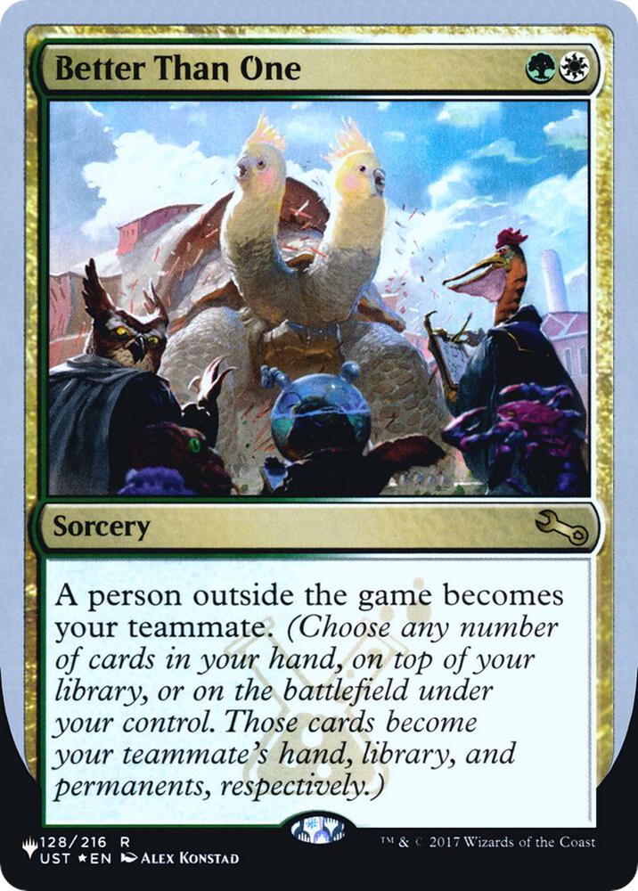Better Than One (128/216) [The List]