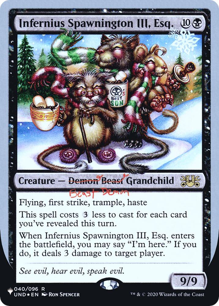 Infernius Spawnington III, Esq. (040/096) [The List]