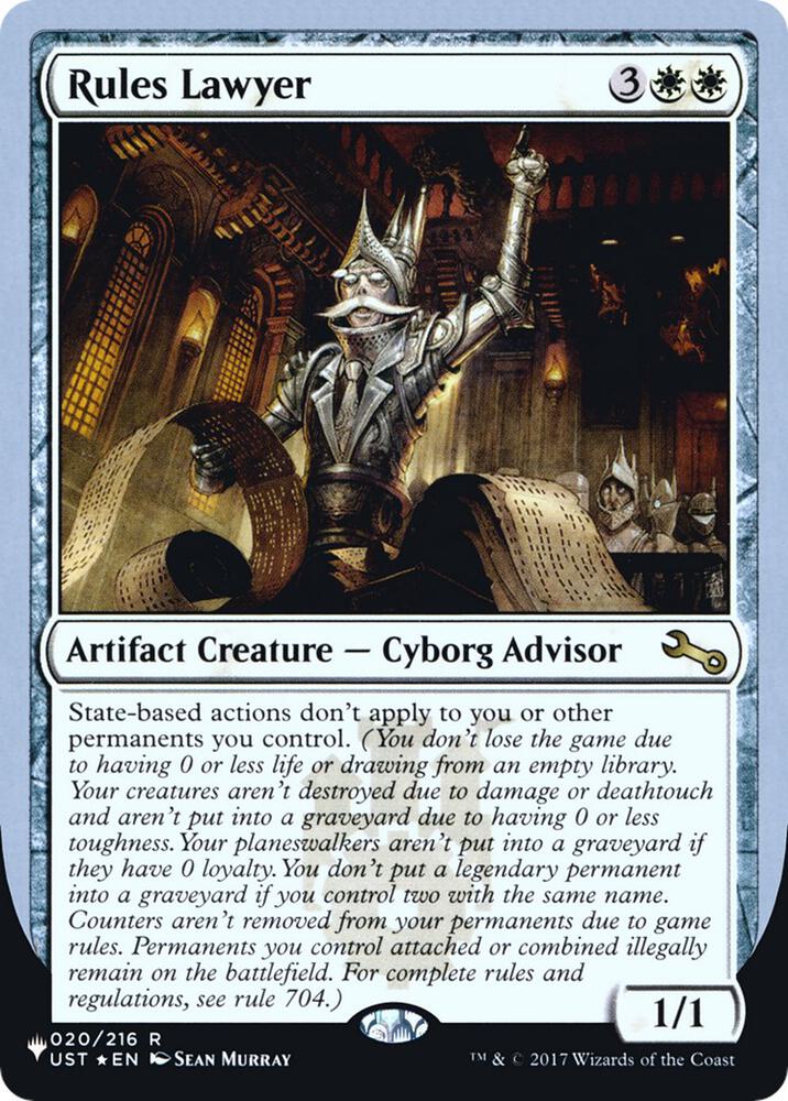 Rules Lawyer (020/216) [The List]
