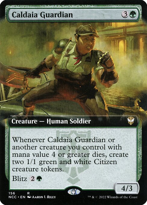 Caldaia Guardian (156) [New Capenna Commander] [Extended Art]