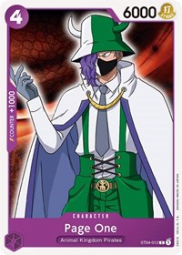 Page One (ST04-012) [Starter Deck 4: Animal Kingdom Pirates]