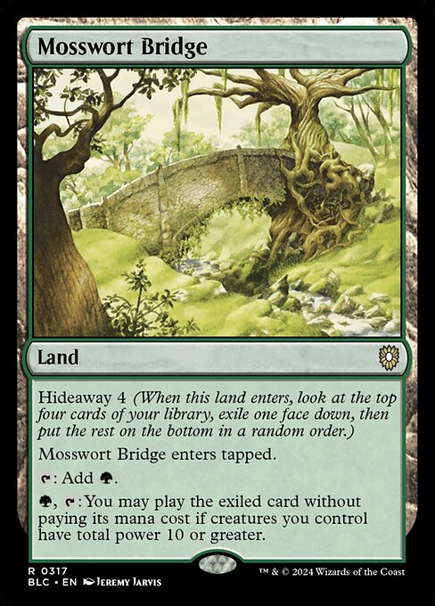 Mosswort Bridge (317) [Bloomburrow Commander]