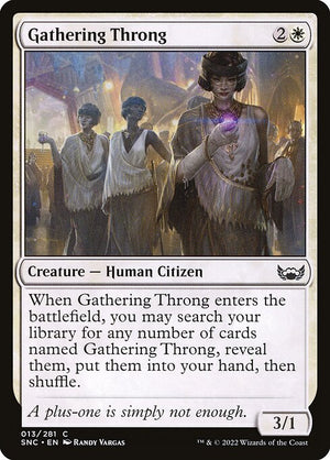 Gathering Throng (13) [Streets of New Capenna]