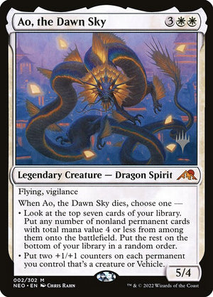 Ao, the Dawn Sky (2p) [Kamigawa: Neon Dynasty Promos]