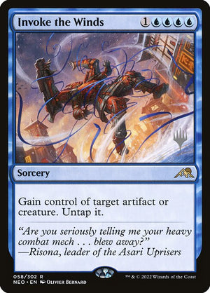Invoke the Winds (58p) [Kamigawa: Neon Dynasty Promos]