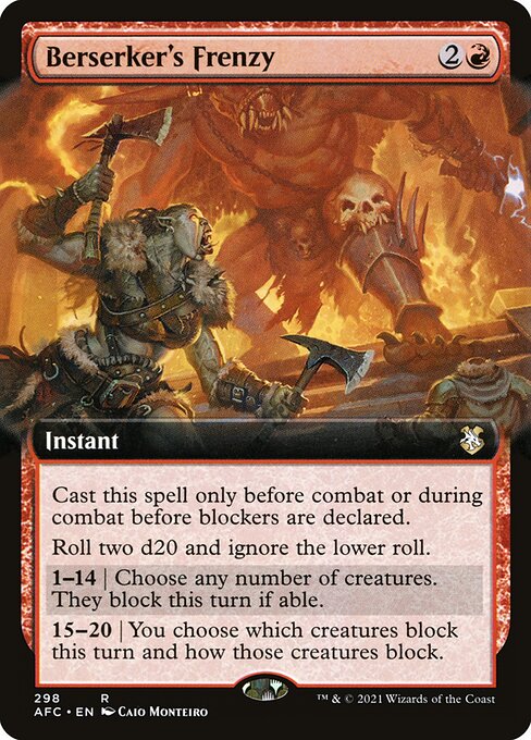 Berserker's Frenzy (298) [Forgotten Realms Commander] [Extended Art]