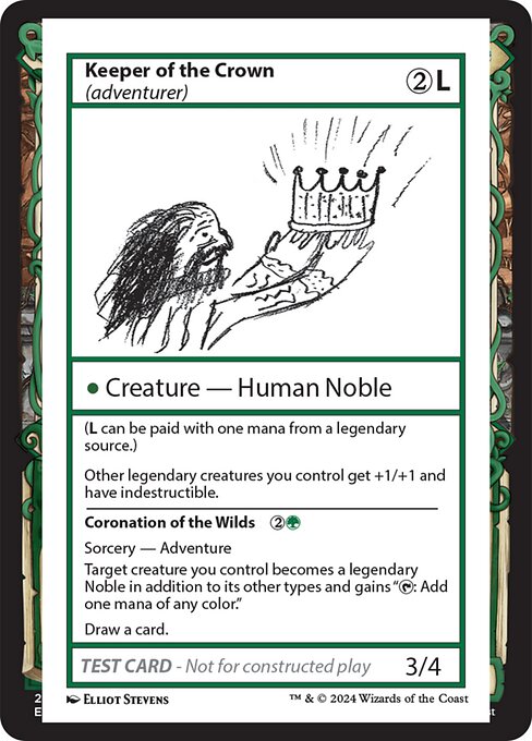 Keeper of the Crown // Coronation of the Wilds (999-KOTC) [Mystery Booster 2]