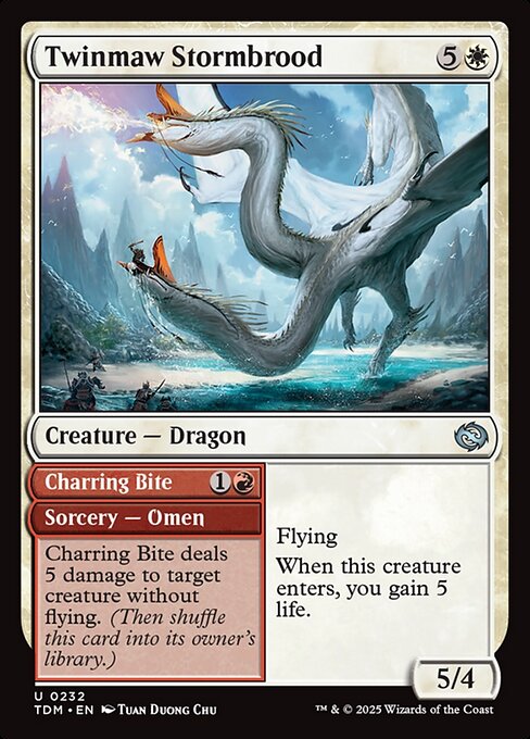 Twinmaw Stormbrood // Charring Bite (232) [Tarkir: Dragonstorm]