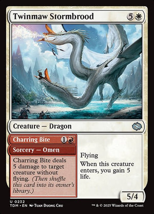 Twinmaw Stormbrood // Charring Bite (232) [Tarkir: Dragonstorm]