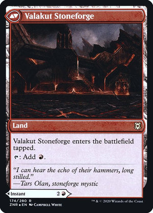 Valakut Awakening // Valakut Stoneforge (174s) [Zendikar Rising Promos] Reverse