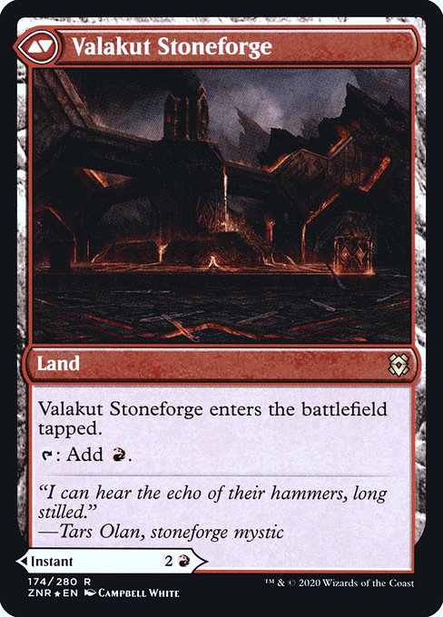 Valakut Awakening // Valakut Stoneforge (174s) [Zendikar Rising Promos] Reverse