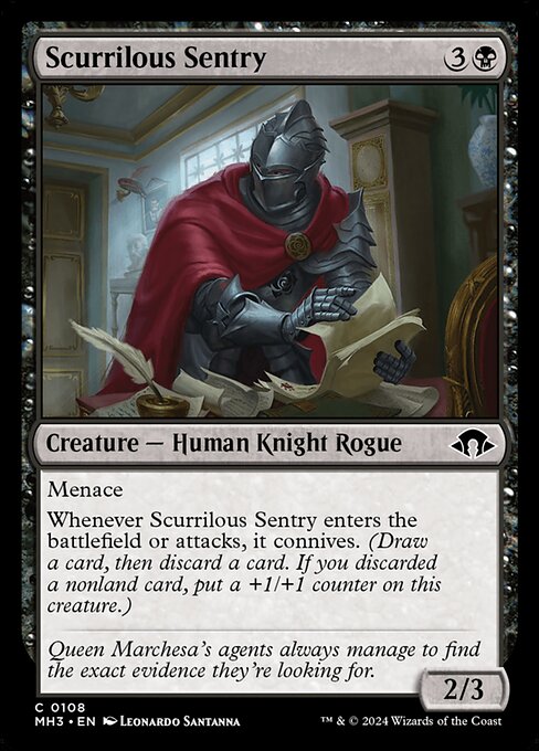 Scurrilous Sentry (108) [Modern Horizons 3]