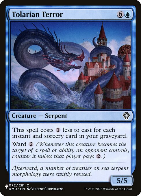 Tolarian Terror (DMU-72) [The List]