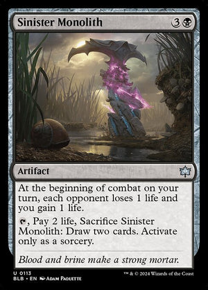 Sinister Monolith (113) [Bloomburrow]
