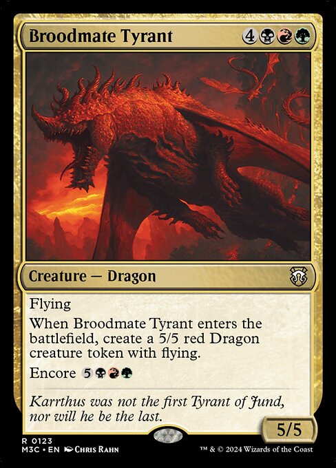 Broodmate Tyrant (123) [Modern Horizons 3 Commander]