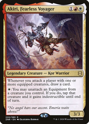 Akiri, Fearless Voyager (220p) [Zendikar Rising Promos]