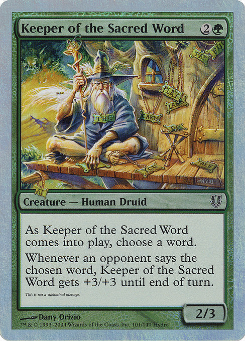 Keeper of the Sacred Word (101★) [Unhinged]