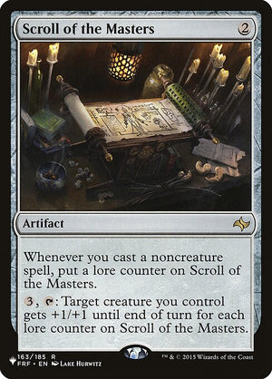Scroll of the Masters (FRF-163) [The List]