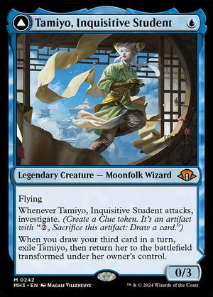 Tamiyo, Inquisitive Student // Tamiyo, Seasoned Scholar (242) [Modern Horizons 3]