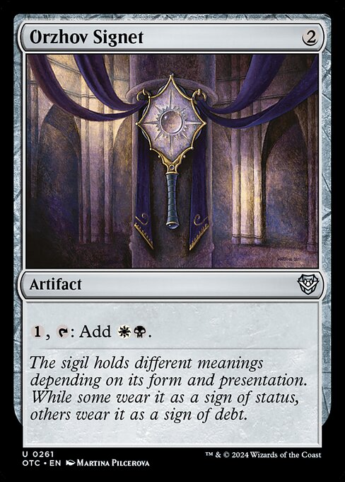Orzhov Signet (261) [Outlaws of Thunder Junction Commander]