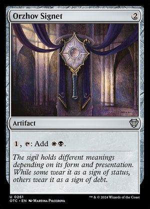 Orzhov Signet (261) [Outlaws of Thunder Junction Commander]