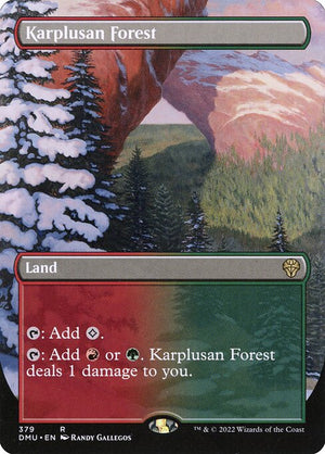 Karplusan Forest (379) [Dominaria United] [Borderless]